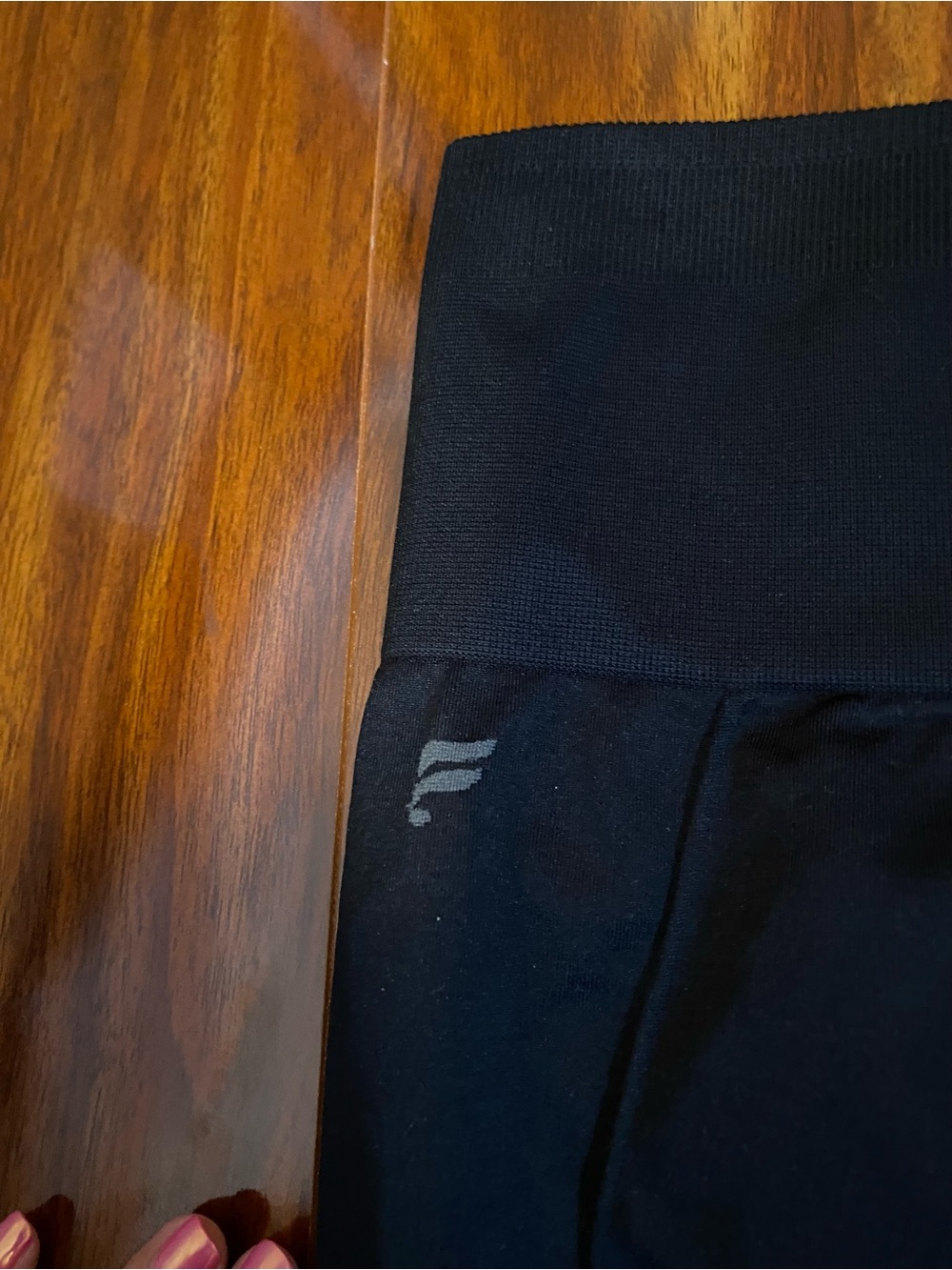 Fabletics High Waist Black Sporty Leggings with mesh sides XL - Picture 2 of 7
